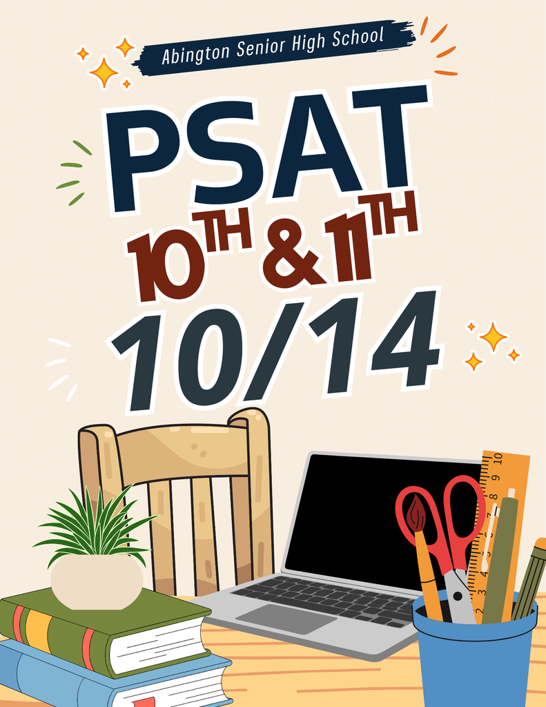 PSAT Flyer stating date and grades