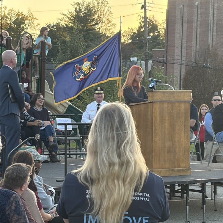 Caitlyn Le addresses the crowd