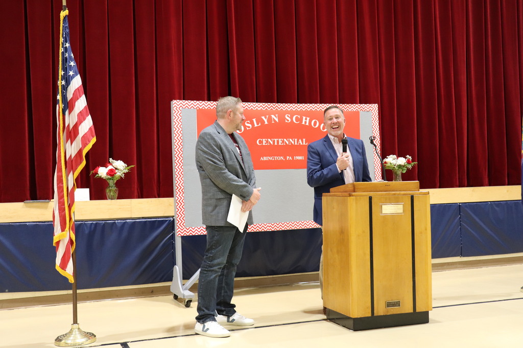 Dr. Fecher and Dr. Osborne address attendees at the Centennial