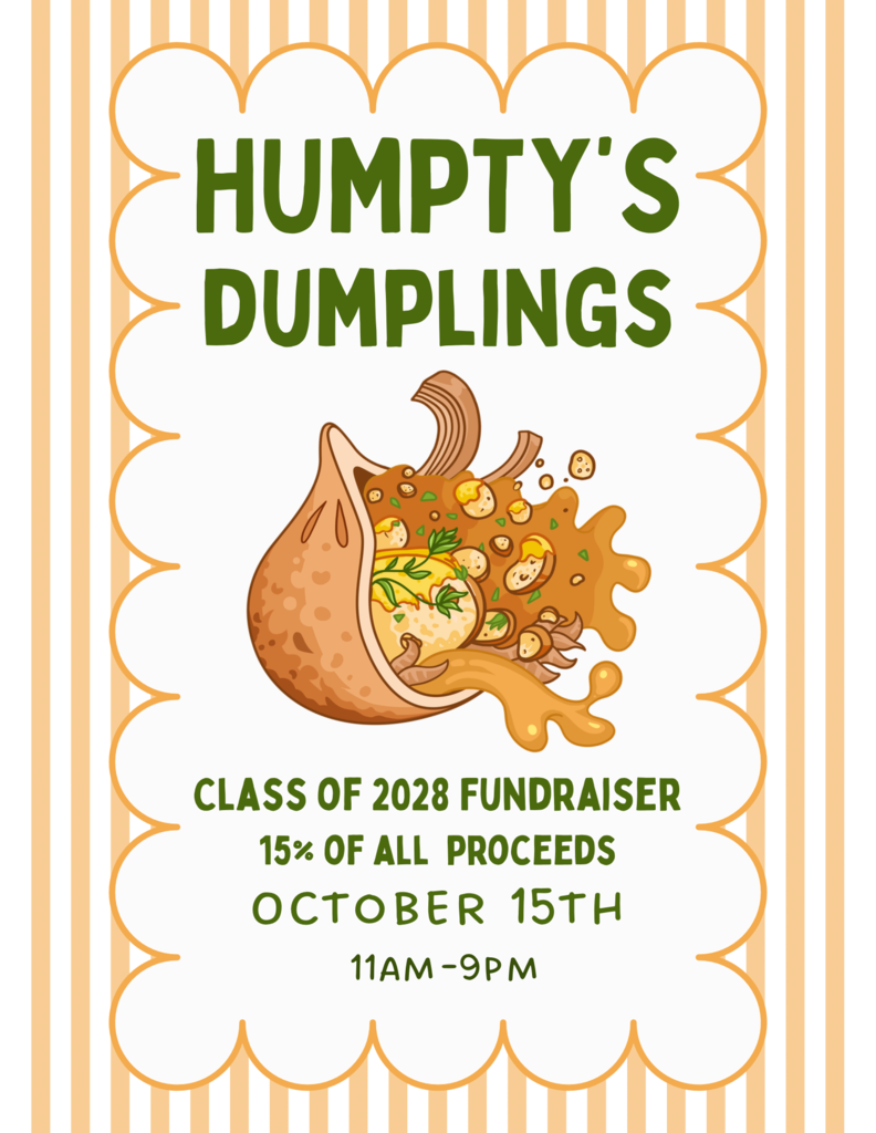 Junior class fundraiser flyer. Details in caption.