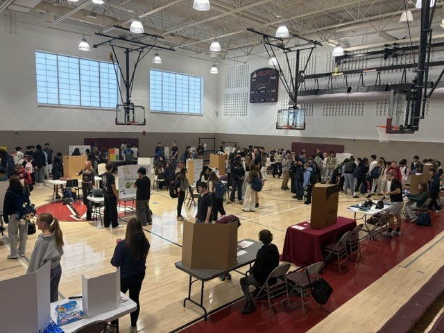 aerial view of Club and Activities Fair
