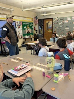 Briar Bush talking to the class