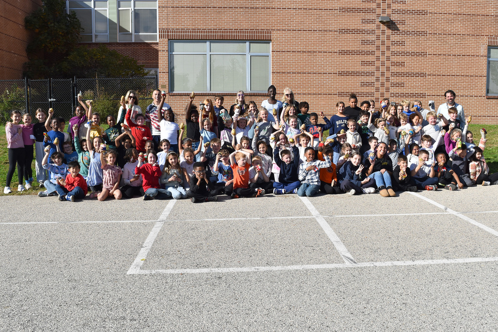 Highland seconds and fifth graders gathered for the 2nd Annual Potato Olympics to celebrate completing their reading unit on Ancient Greece