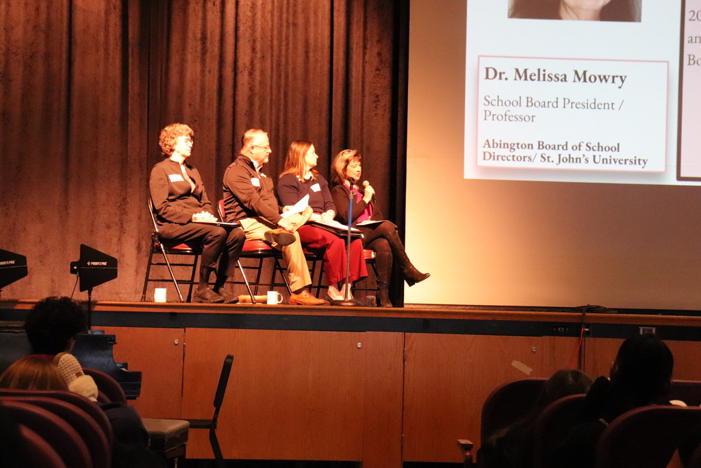 Dr. Melissa Mowry, Board President shares insights with students