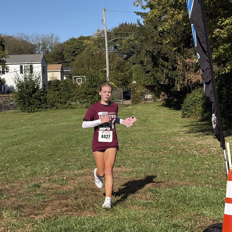 Runner crosses the finish line