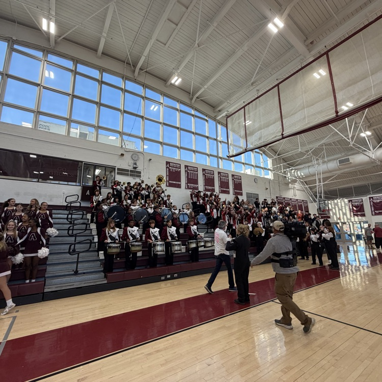 The band plays for the camera 