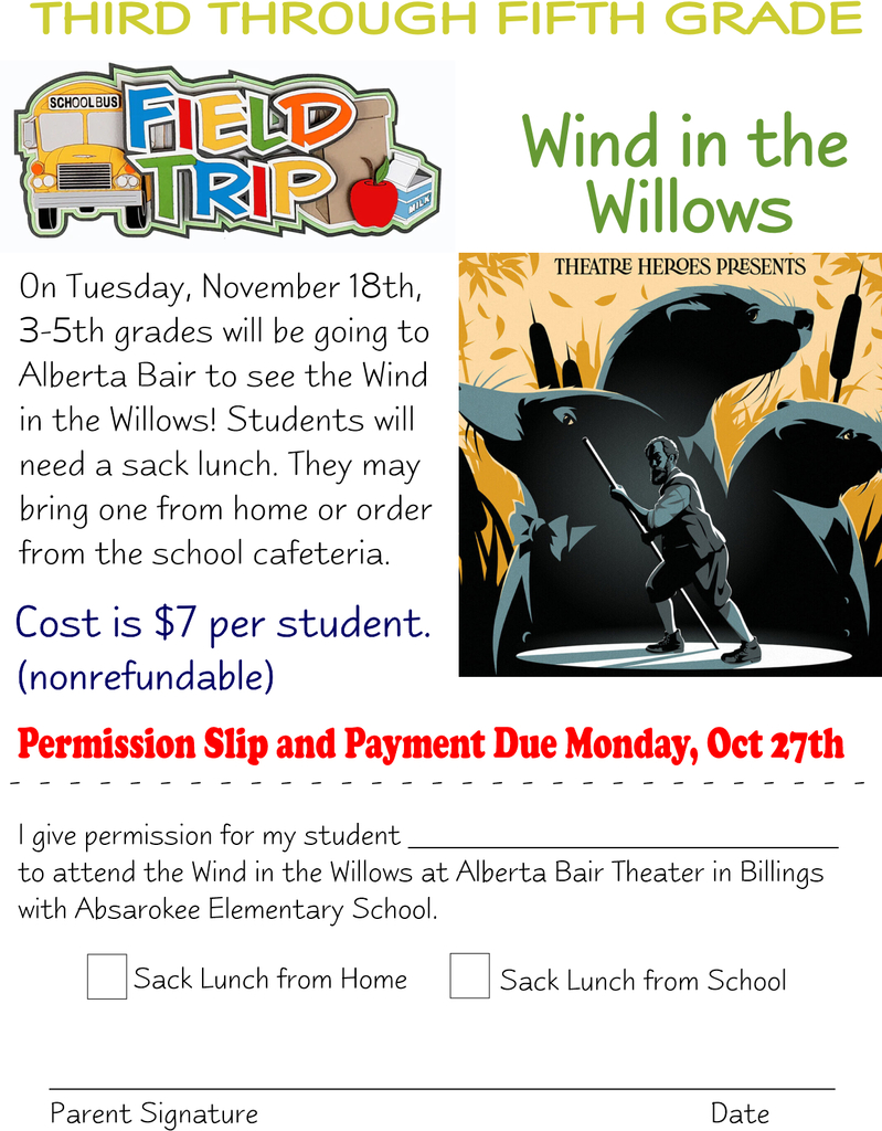 3-5th Grade Field Trip