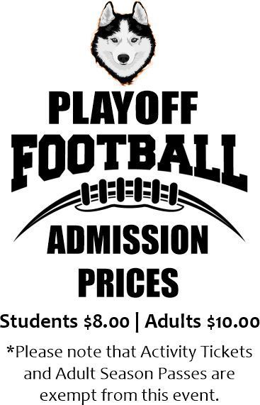 Playoff Football Admission Prices