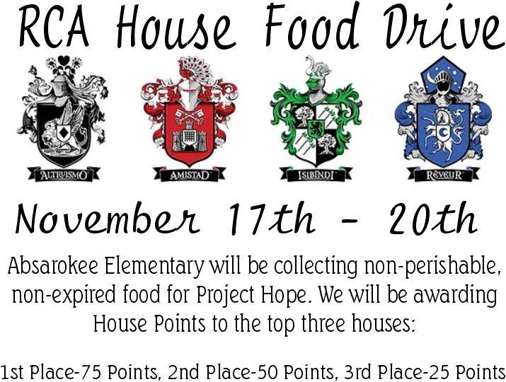 Absarokee Elementary's House Food Drive