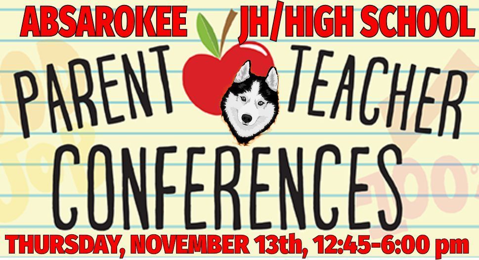 Junior High & High School ~  Parent-Teacher Conference Time Change
