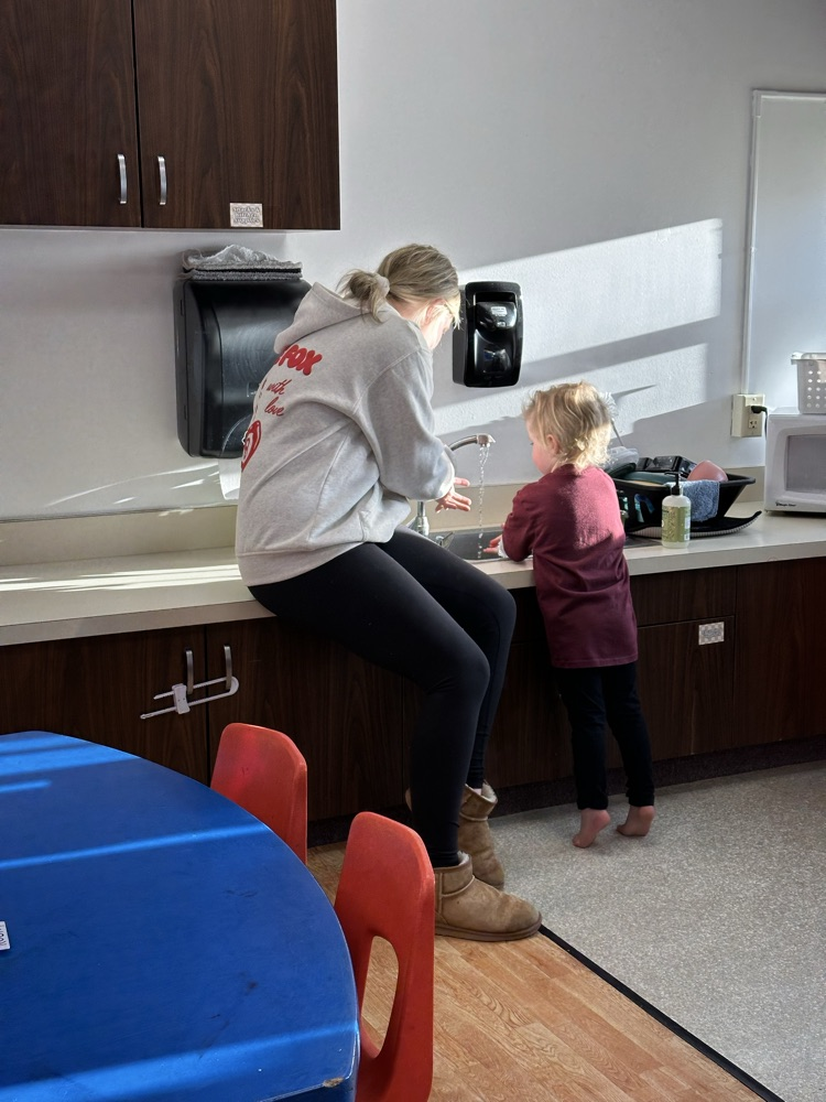 washing hands together