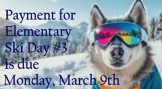 Elementary Ski Payment #3
