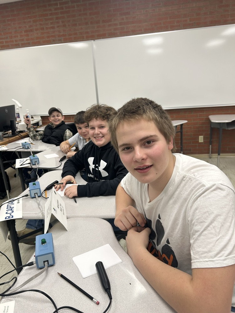 Team 2 included Liam Erskine, Gannon Smith, Tade Barthelmess, Kale Clark, & not pictured, Augustus Goodsell. They placed 7th overall.