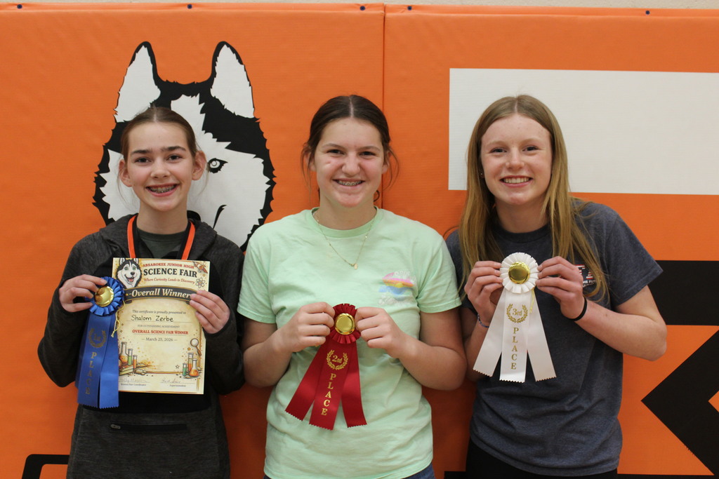 Picture of overall winners of science fair