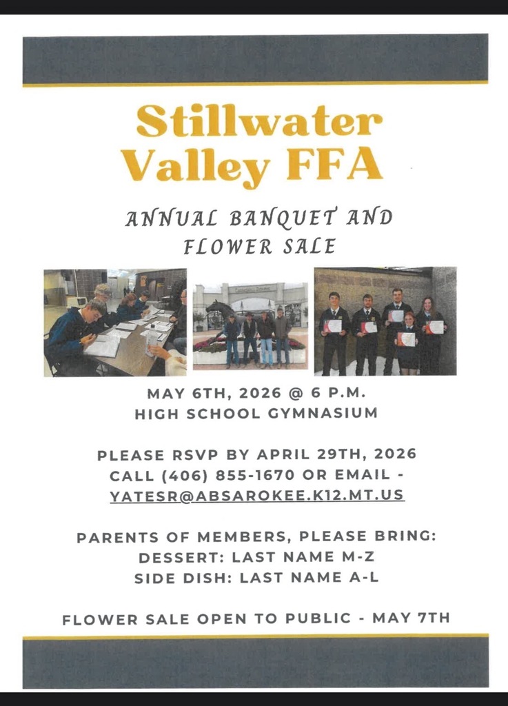 Poster for FFA Banquet