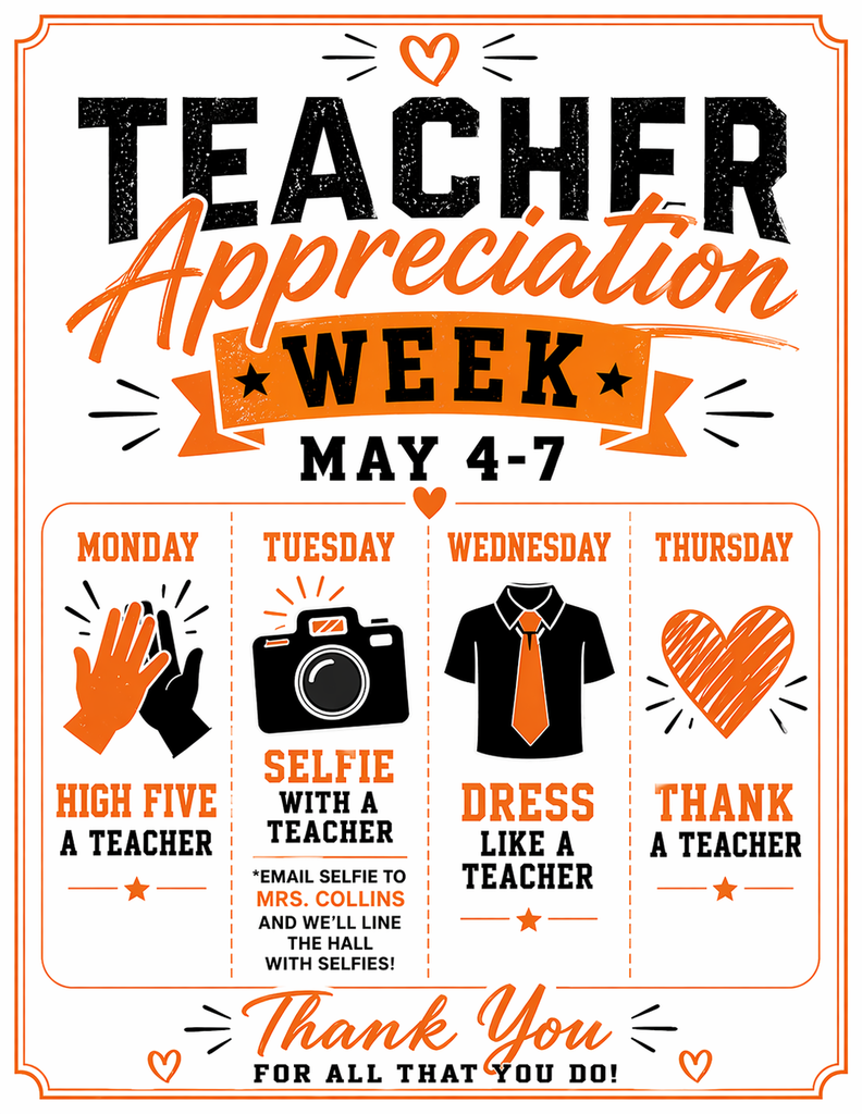 Teacher Appreciation Week poster
