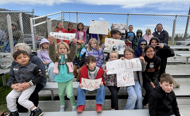 Lil Dawgs cheering section