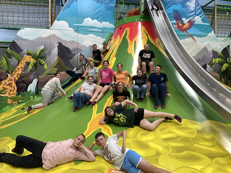 students at play place