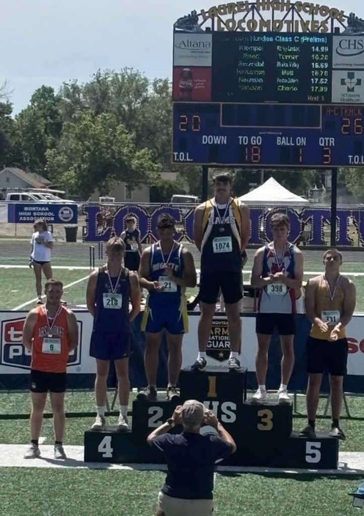 athletes on podium