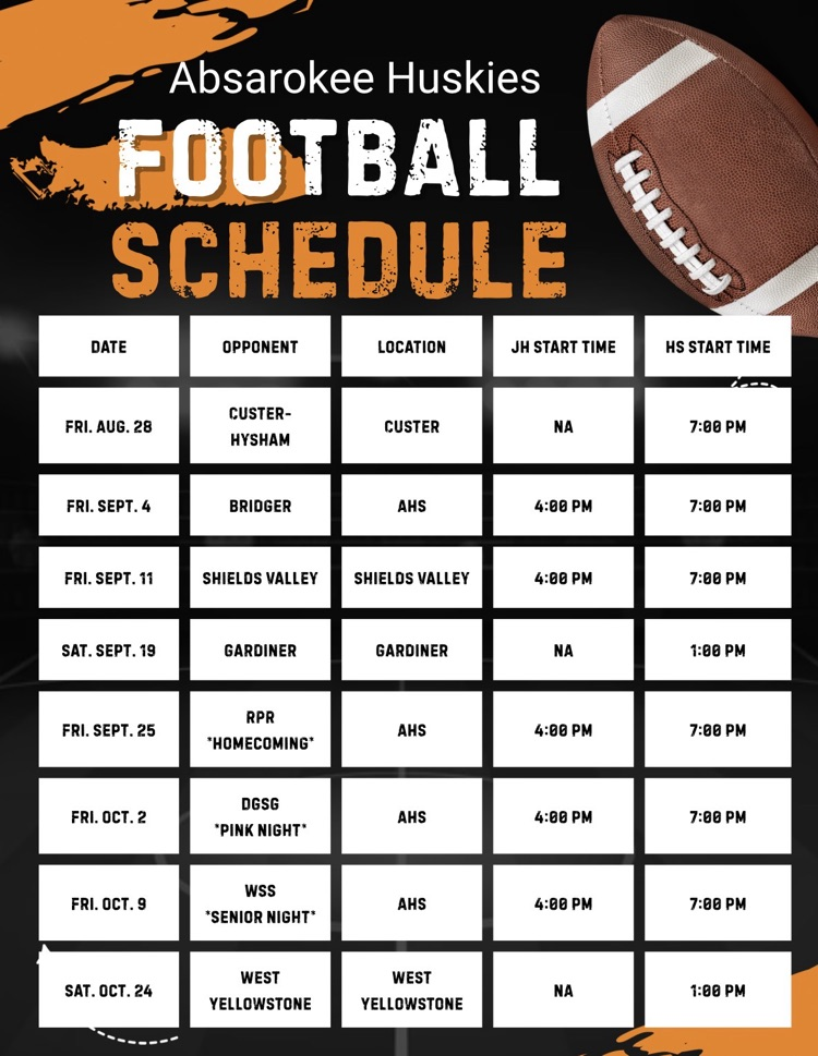 football schedule