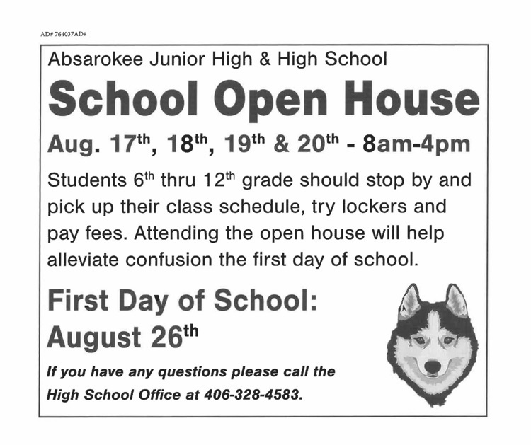 JH/HS Open House