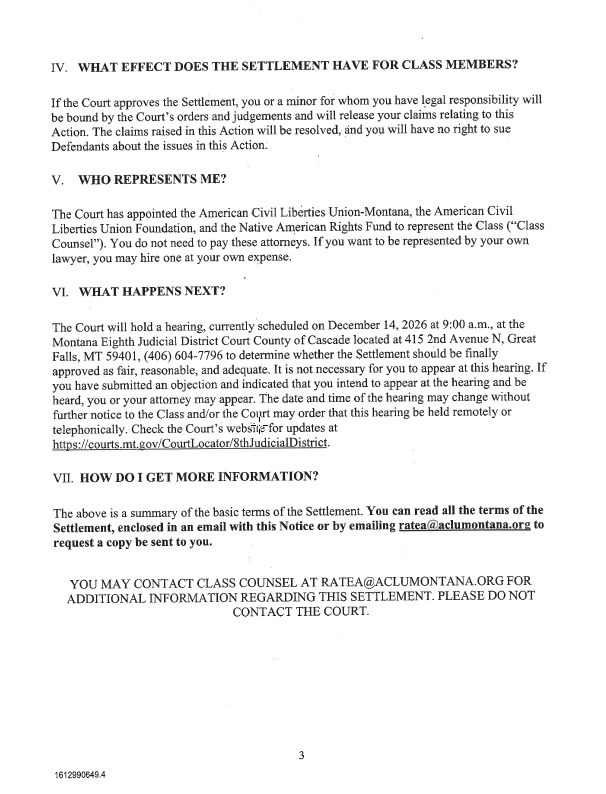 Class Action Notice