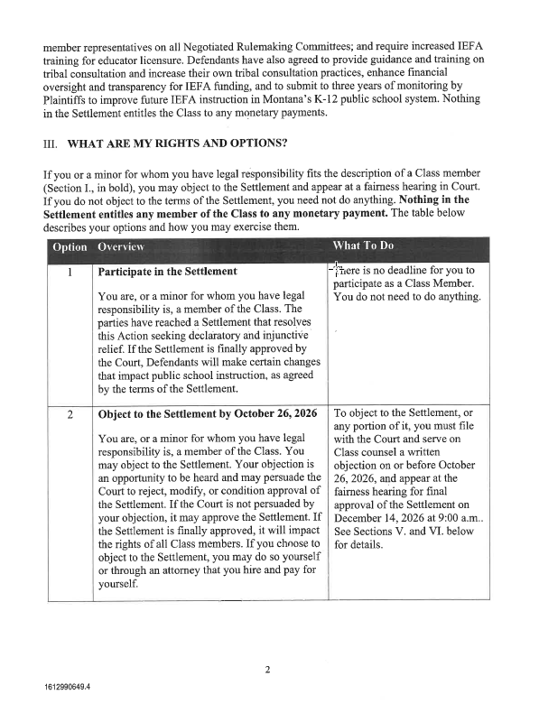 Class Action Notice