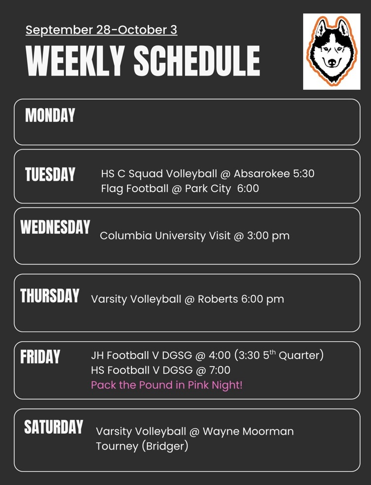 weekly calendar