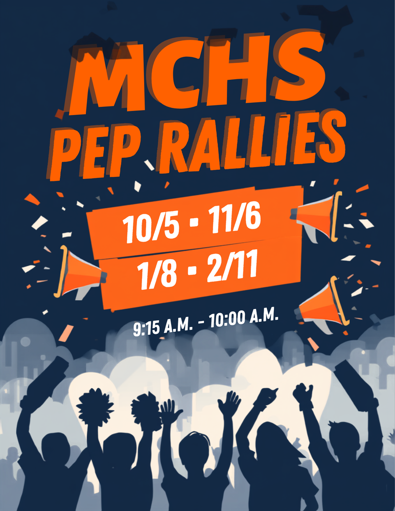 MCHS Pep Rally Dates 2026-2027