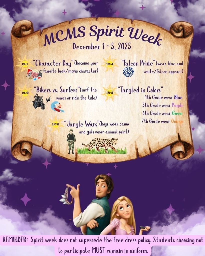 MCMS Spirit Week 2025