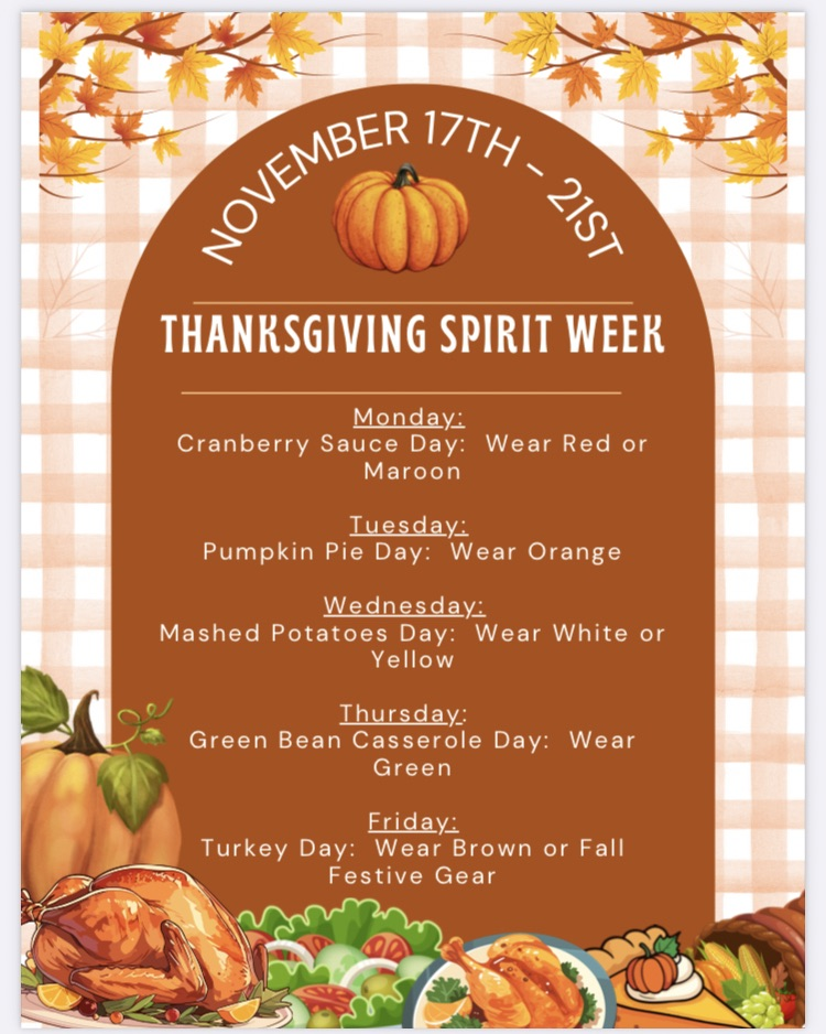 Thanksgiving spirit week 