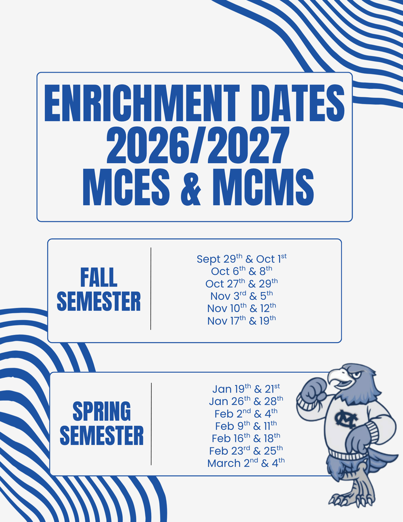 2026-2027 Enrichment Calendar