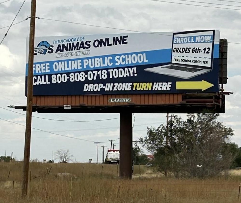 Billboard for new Pueblo DZ