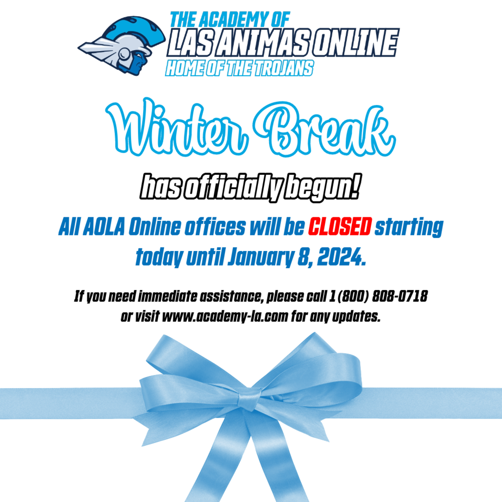 winter break has officially started