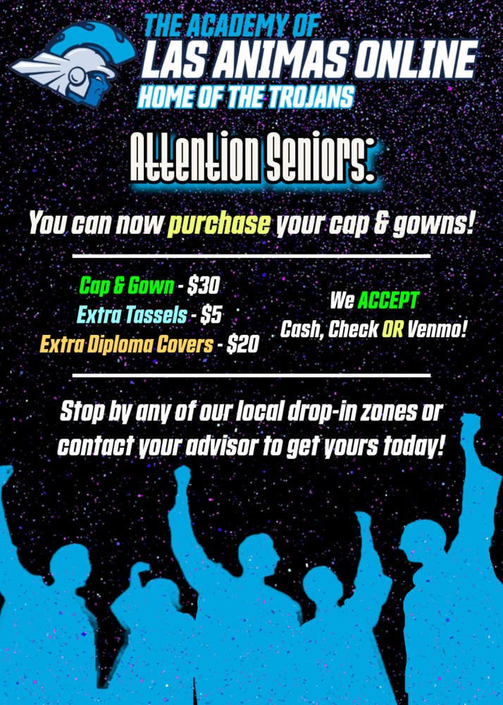 graduation cap and gowns can now be purchased!