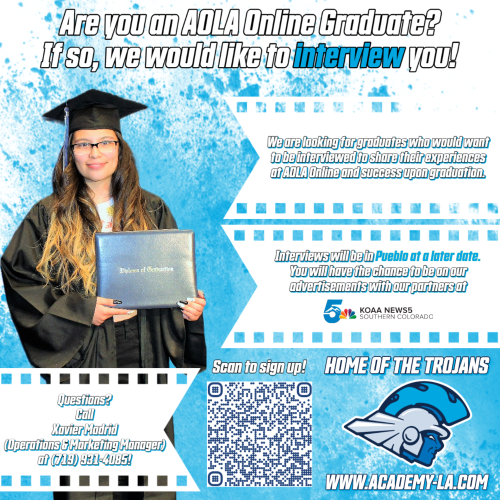 calling aola online graduates