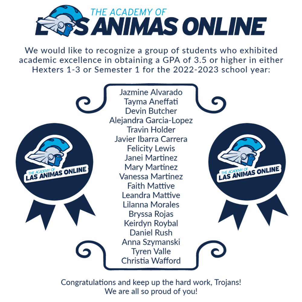 2022-2023 Honor Roll Students