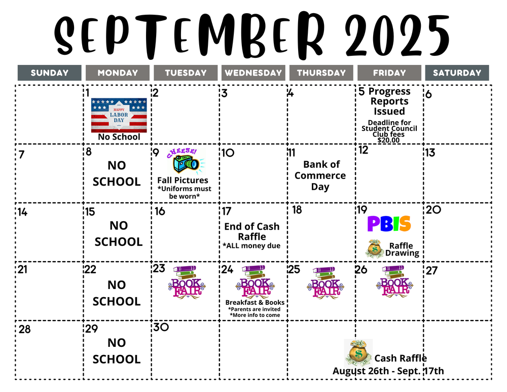 September  2025 Calendar