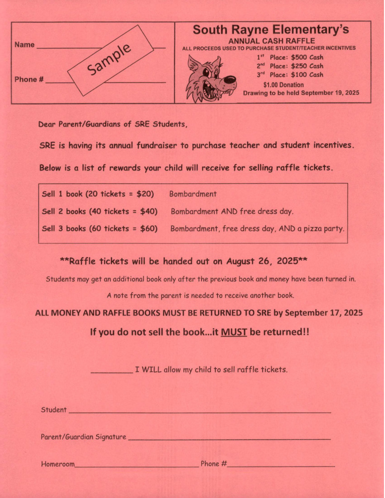 SRE Money Raffle