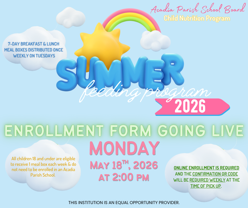 SUMMER FEEDING 2026