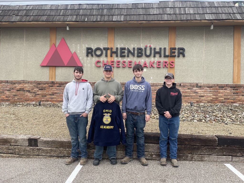 A few of our FFA members recently visited local sponsors and supporters to personally thank them for helping make our trips, experiences, and opportunities possible. - Rothernbuhler Cheese