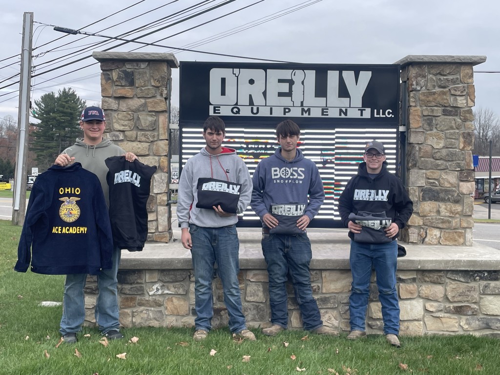 A few of our FFA members recently visited local sponsors and supporters to personally thank them for helping make our trips, experiences, and opportunities possible. - O'Reilly Equipment
