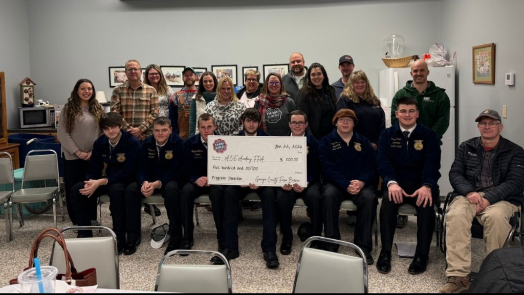 The Geauga County Farm Bureau recently presented our chapter with a generous donation at their county board meeting.