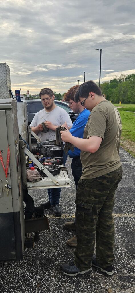 Small Engine labs with Mr. Kitchen.