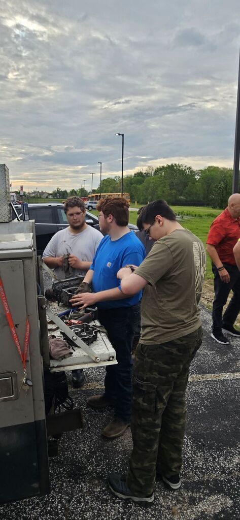 Small Engine labs with Mr. Kitchen.