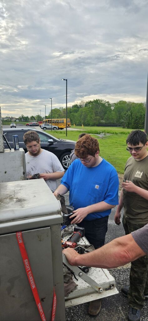 Small Engine labs with Mr. Kitchen.