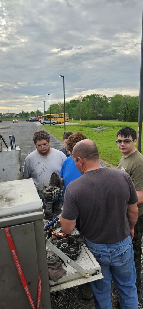 Small Engine labs with Mr. Kitchen.