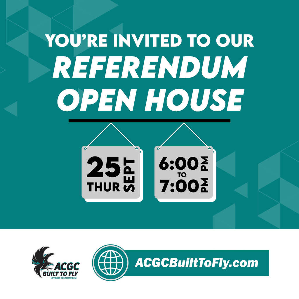Residents are invited to join the district for a Referendum Open House on Thursday, September 25, from 6:00 p.m. to 7:00 p.m.