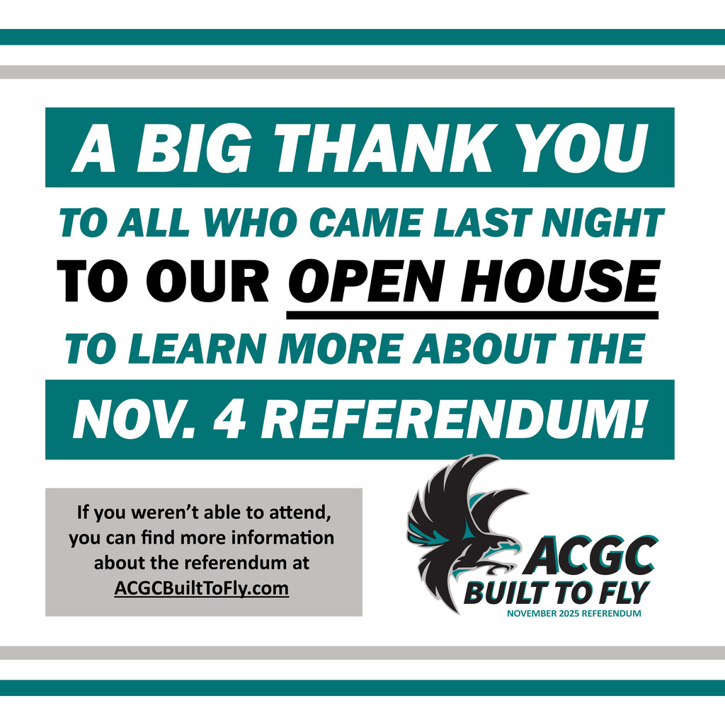 A big thank you to all who came to our open house last night to learn more about the referendum!