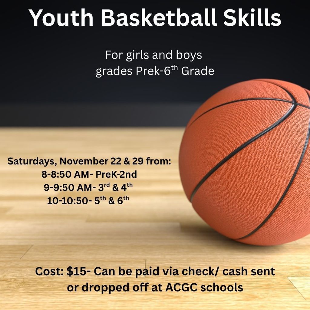 For boys & girls! You will be spending two days gaining the skills you need to play the of basketball. Improved skills are what a player needs to move on to the next level of the game. Traveling youth basketball is organized by the ACGC Basketball Association.